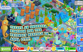 Aqua City: Impérios de peixes screenshot 1