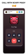 Scary Piggy Granny's 🎙 Video Call & Chat + Sounds screenshot 1