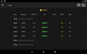 Cell Signal Monitor: monitoring of mobile networks screenshot 6