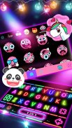 Sparkle Neon Lights tema do teclado screenshot 0