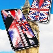 UK Flag Zipper Lock Screen screenshot 0
