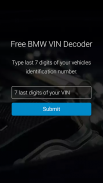 Bimmer VIN Decoder for BMW screenshot 0
