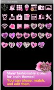 Cute Wallpaper Decorative Hearts Tema screenshot 3