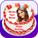 Name on Birthday Cake - Cake With Photo and Name Icon