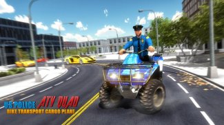 US Police ATV Quad Bike Plane Transport Game screenshot 5