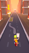 Paper Boy Race: lari & balap! screenshot 1
