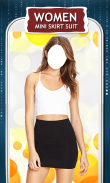 Women Mini Skirt Suit New screenshot 1