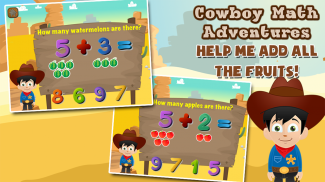 Cowboy Preschool Math Games screenshot 1