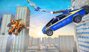 Police Eagle Robot Truck Games screenshot 6