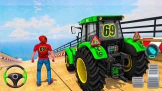 Real Tractor Stunt Game 3D screenshot 3