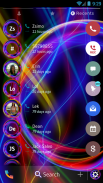 Neon Abstract Phone Dial Theme screenshot 2