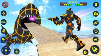 Shark Robot Car Transform Game screenshot 6