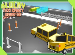 Taxi Blocky loco Drive Sim 3D screenshot 6