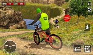 BMX Offroad Bicycle rider Superhero stunts racing screenshot 0