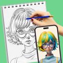Drawing Cute Chibi Princess, Step by Step Drawing Icon