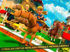 Cartoon Horse Riding: Balap screenshot 3