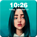 Billie Eilish Singer Art Girl Copy Cat  Wallpaper Icon