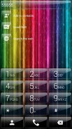 Dialer theme Curtain Neon screenshot 2