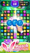 Gummy Candy Blast - Jogo de Puzzle Match 3 grátis screenshot 3