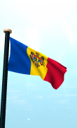 Moldova Flag 3D Free Wallpaper screenshot 1