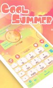 Cool Summer GO Keyboard Theme screenshot 1