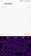 Teclado neón violeta 💜 screenshot 2