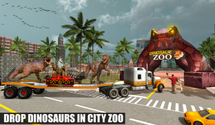 Off-Road Jurassic Zoo World Dino Transport Truck screenshot 1