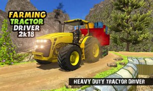 Real Tractor Cargo Transport : New Farming Game 3D screenshot 8