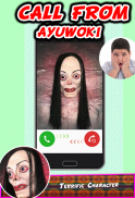 Ayuwoki no speaking Fake Call Simulator screenshot 2