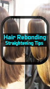 Hair Rebonding Straightening Tips screenshot 1