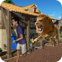 wütendes Löwen-Angriffs- und Schlagspiel Icon