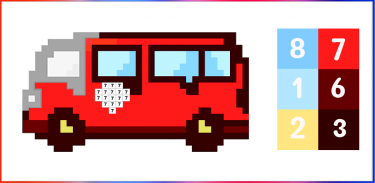 Cars Pixel Art Color by Number screenshot 3