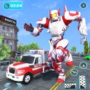 Robot Car Games: Ambulance 3D