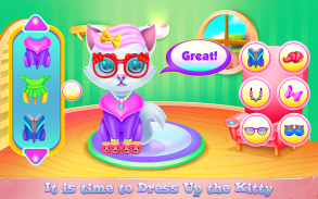 Cute Kitty Caring and Dressup screenshot 3