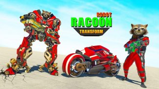 Raccoon Transform Robot Games screenshot 1
