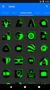 Flat Black and Green Icon Pack ✨Free✨ screenshot 3