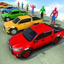 Superhero Car Stunt Ramp Car