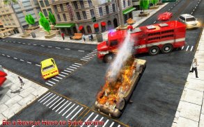 Real Robot Firefighter Truck Emergency Rescue 911 screenshot 0