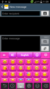 Pink Keyboard for Smartphone screenshot 4