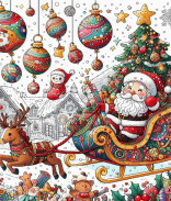 Coloring Book: Christmas Games screenshot 19