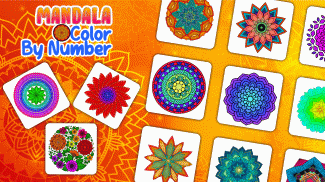 Mandala Color by Number Book screenshot 2