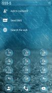 Dialer Bubble Rain Theme para Drupe y ExDialer screenshot 1