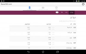 Bazar360 نرخ لحظه ای ارز و سکه screenshot 8