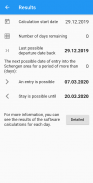 VisaVia - Schengen calculator screenshot 1