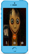 Momo horror fake call video simulator screenshot 1