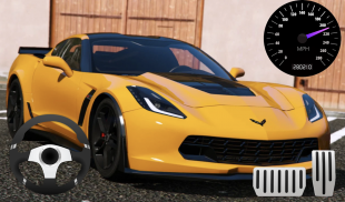 City Driving Chevrolet Corvette Parking screenshot 3