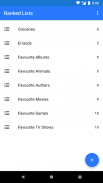 Ranked Lists screenshot 0