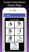 Cones Calculators : Frustum, E screenshot 14