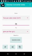 Density Converter Units screenshot 1