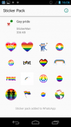 Gay pride stickers - icons for WhatsApp screenshot 0